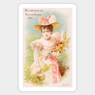 Humphreys' Witch Hazel Oil Advertisment Sticker